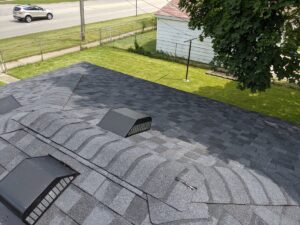 New Moire black CertainTeed Landmark Pro Roof installed in Westland.