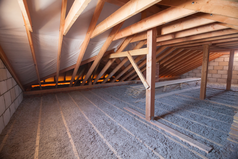 loose blown-in cellulose attic insulation modern pros