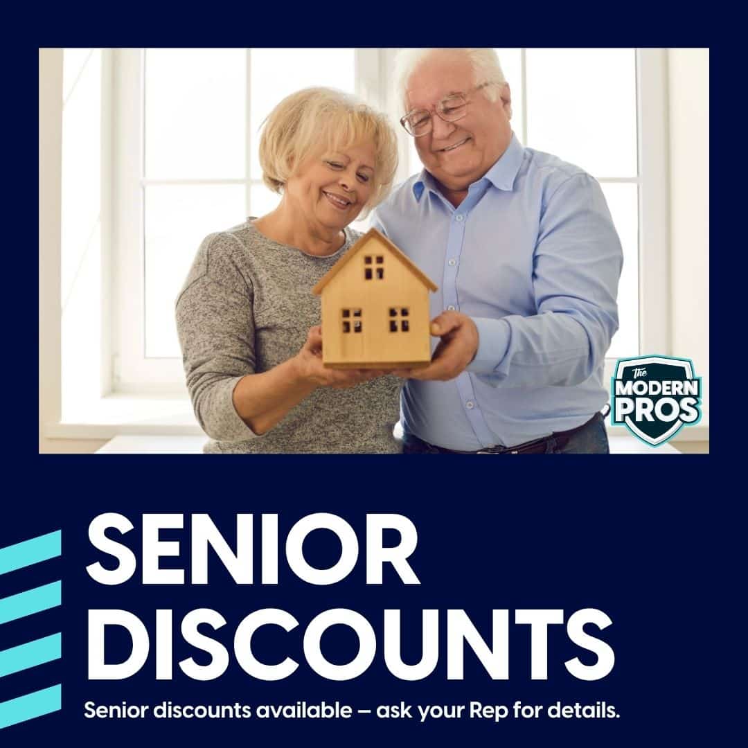 Senior discount for roof replacement from The Modern Pros serving Birmingham MI